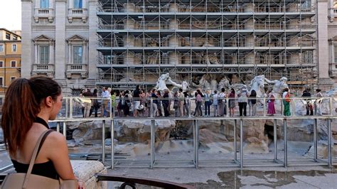 fontana di trevi restauro 2024